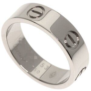 CARTIER Authentic 18k Silver Love Ring #53